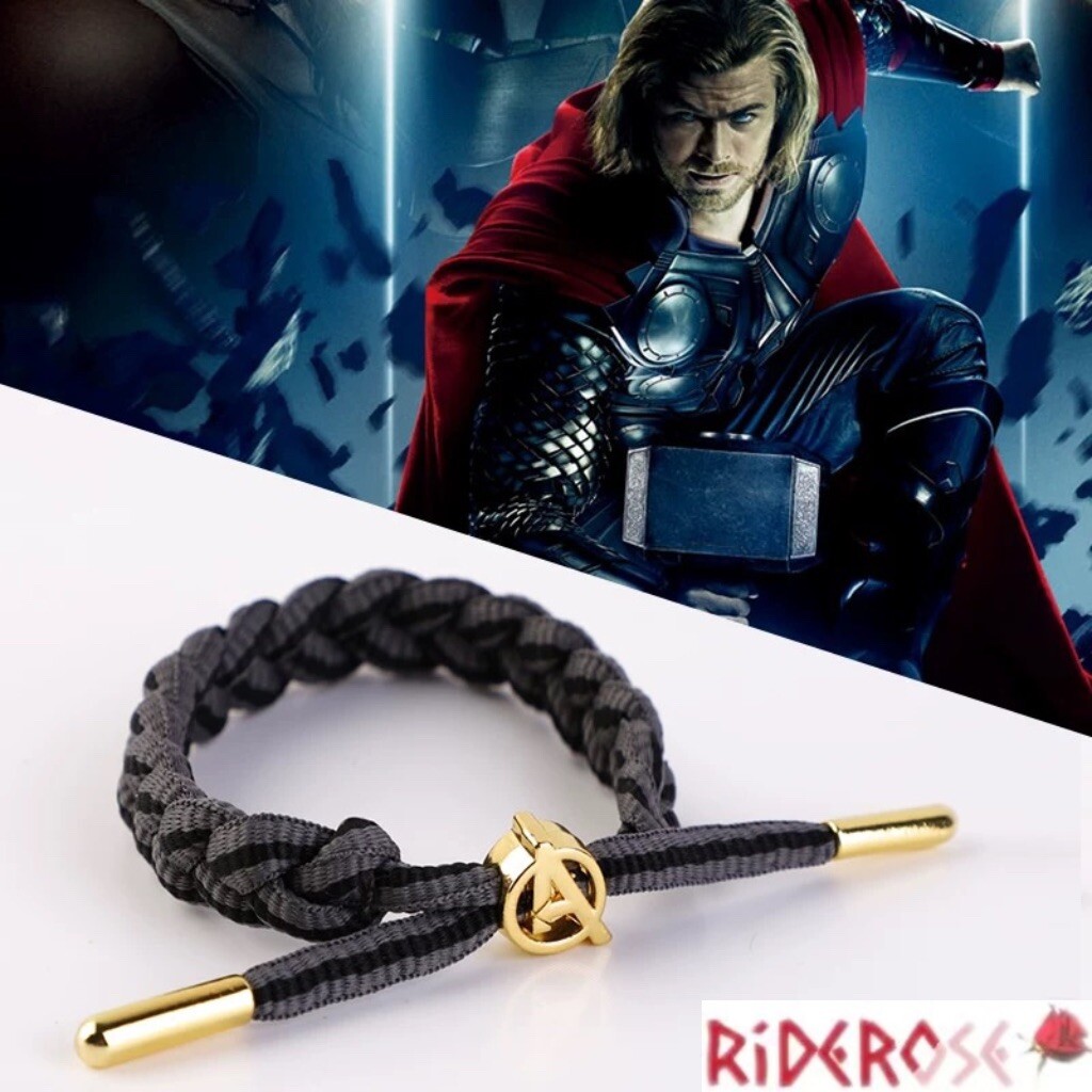 Hand-Woven Marvel Thor  A Gold Edition Bracelet for Couples