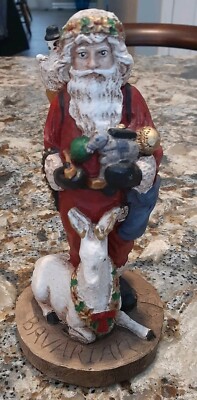 1989 Wood World Hand Crafted Bavarian Santa