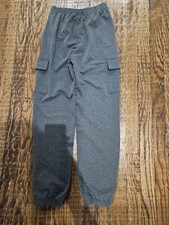 Arshiner Youth Unisex Grey Pants Size 12 With Pockets