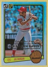 2017 Donruss Joe Morgan Retro Variations 1983 Career Stat Line 410/500 RV-47