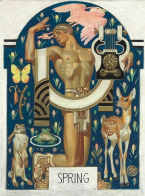 Joseph Christian Leyendecker : Spring : 1929 : Archival Quality Art Print 13''X19