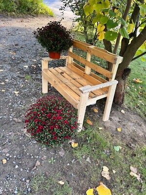handmade primitive bench