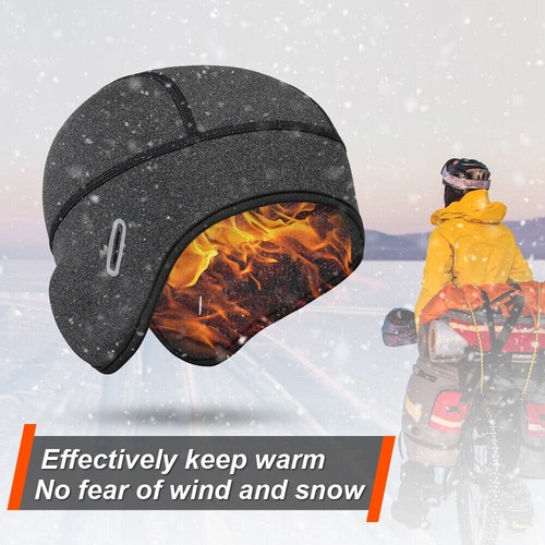 Casquette crâne pour temps froid bonnet chaud doublure casque fine polaire chapeau de sommeil - Photo 21/30