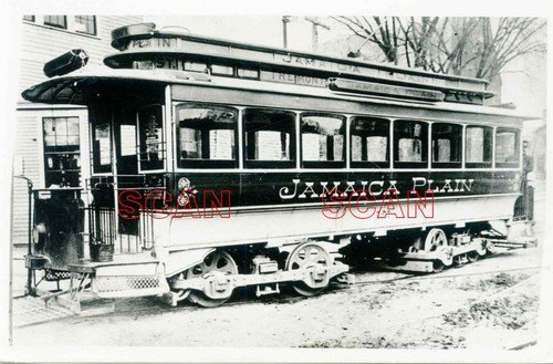 1B947 RP 1920/40s? JAMAICA PLAIN TREMONT STREET STREETCAR #787? BOSTON