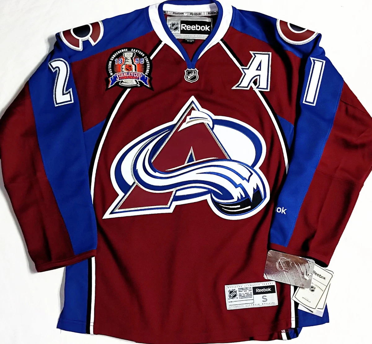 peter forsberg avalanche jersey