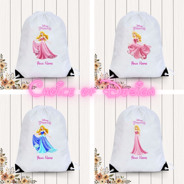 Aurora Beauty Disney princess Personalised Gym Bag Swim Bag Choice of  Design