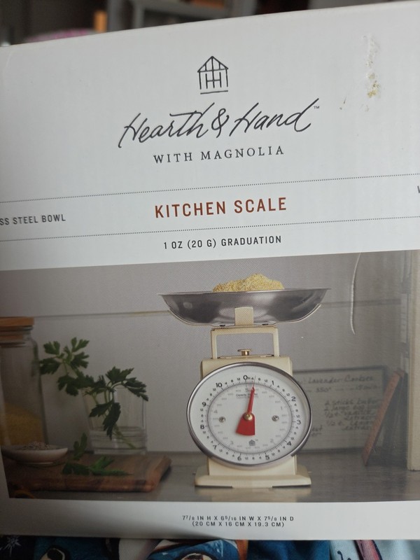 Hearth & and Hand  Magnolia 11 lbs Stainless Steel Kitchen Scale Ivory NEW 2022