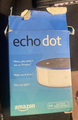  Amazon Echo Dot (2nd Generation) - White- NEW IN OPENED BOX! Never Used!