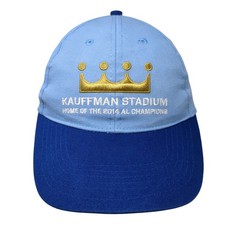 Kauffman Stadium Strapback Baseball Cap Blue One Size Embroidered Go Matchup