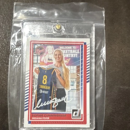 2025 Panini Donruss WNBA Sophie Cunningham Indiana Fever Autographed Card #24