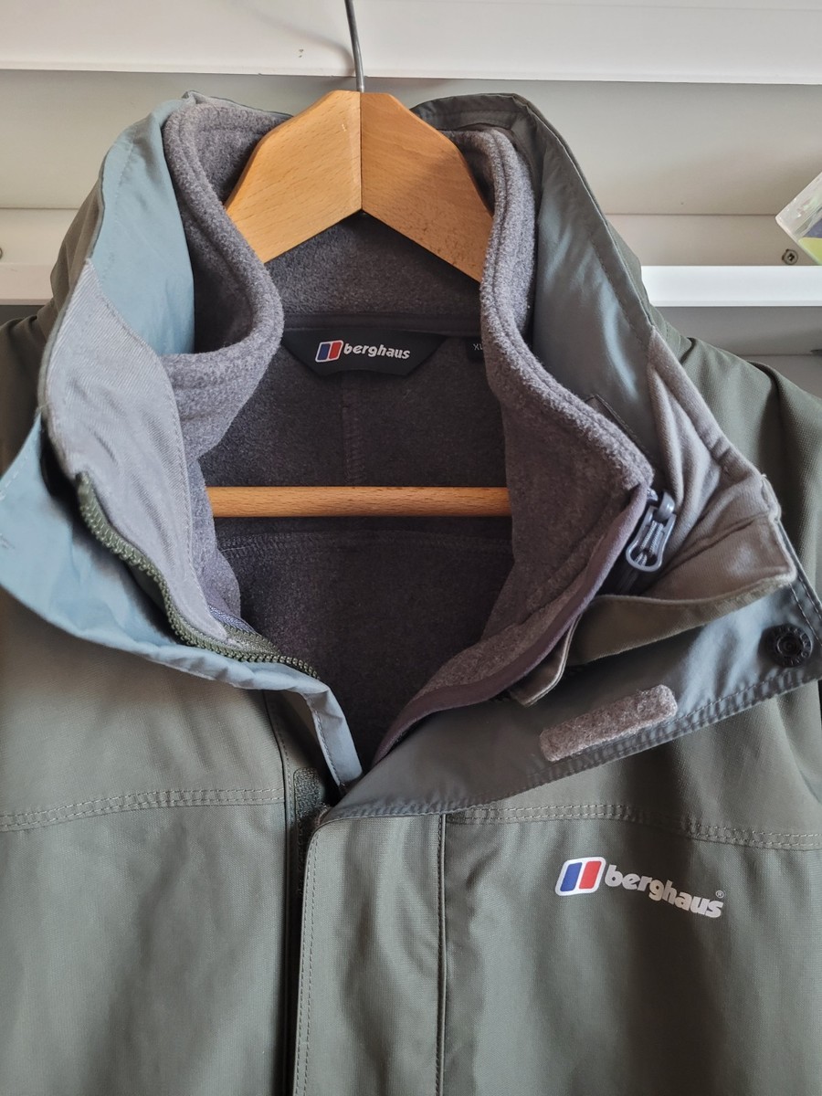 Khaki Berghaus Aq2 Coat Berghaus Aq2 Mens In Waterproof Jacket XL