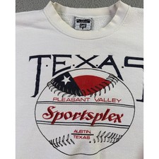 VTG Texas Pleasant Valley Sportsplex Austin Lee Sweatshirt Mens 2XL Made in USA