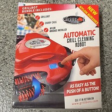 New In Box GrillBot Automatic Grill Cleaning Robot Red