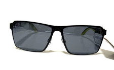 NEW Foster Grant Ironman IRONFLEX SUNGLASSES Flex Frame GRAY Yellow Metal Square