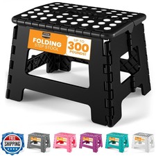 Utopia Home Folding Step Stool with Handle 1-Pack 9 Inch Anti