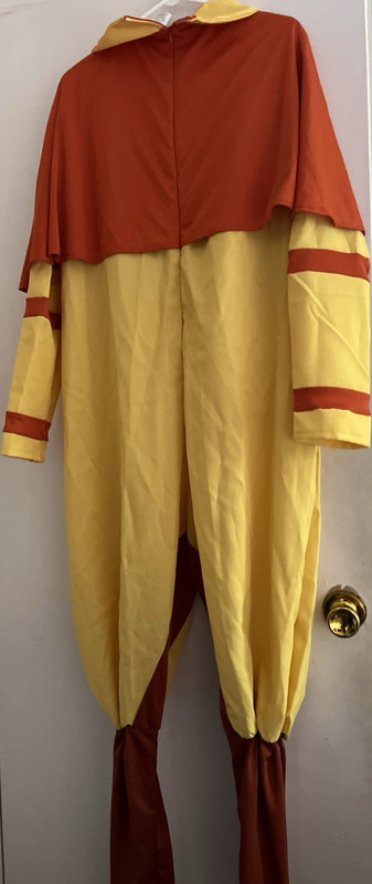 Nickelodeon Avatar Aang Adult Costume Yellow Red  - Size medium