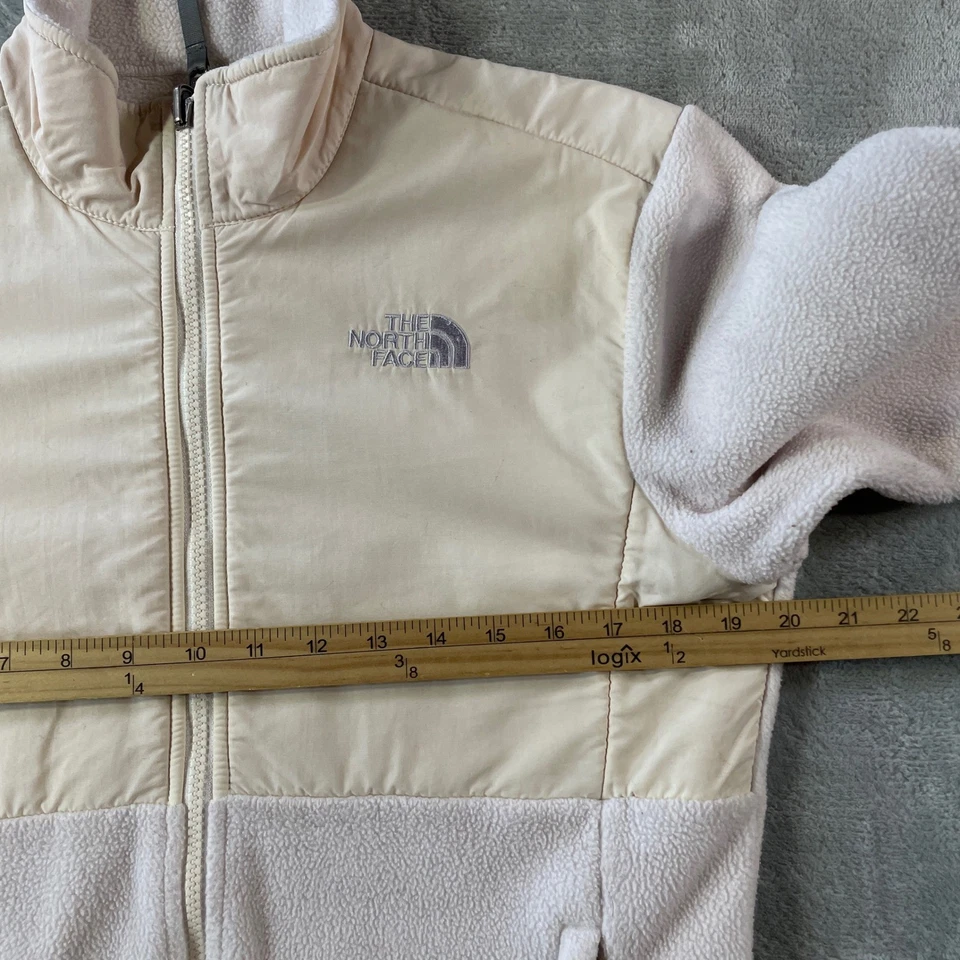 Chaqueta The North Face Niñas Grande Rosa Polar Cremallera Completa Polartec Escuela Exterior Foto 4 de 4