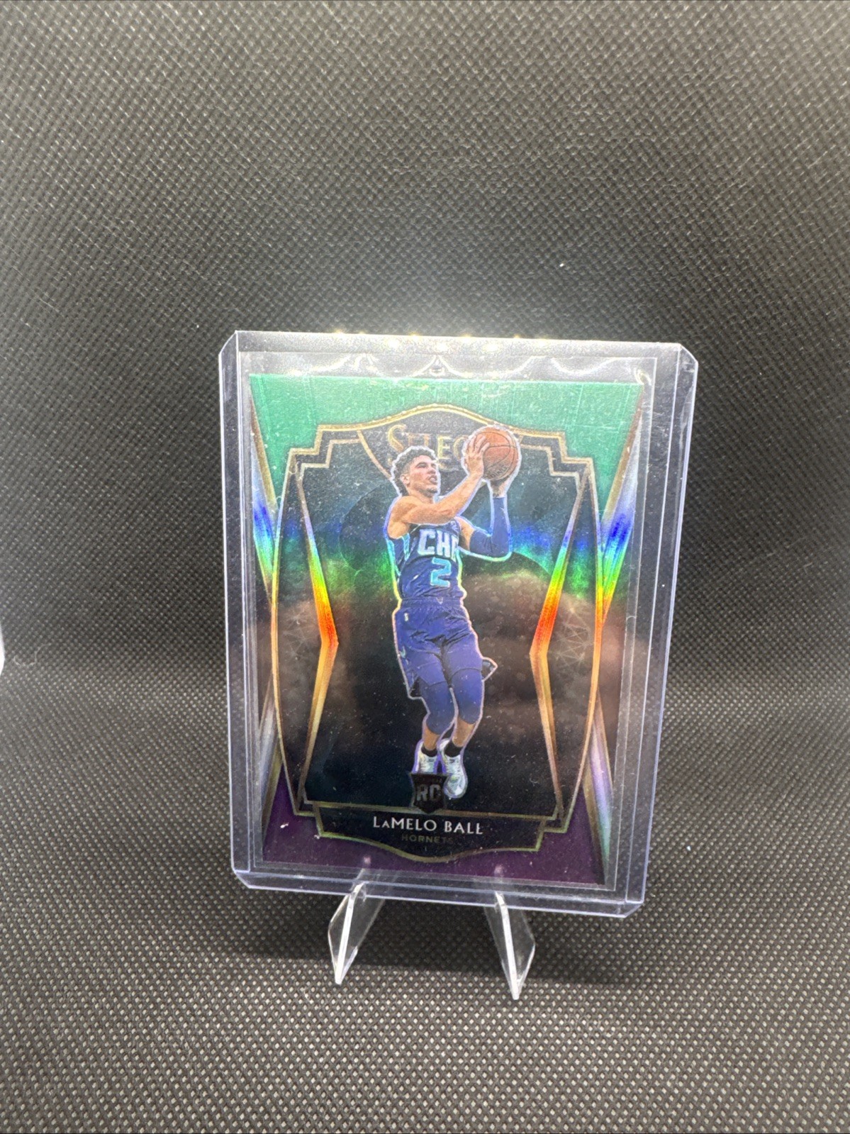 2020-21 Panini Select - Premier Level LaMelo Ball #183 Green White Purple Prizm