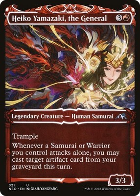 Heiko Yamazaki, the General (Showcase)-321-NM-Kamigawa: Neon Dynasty-Magic