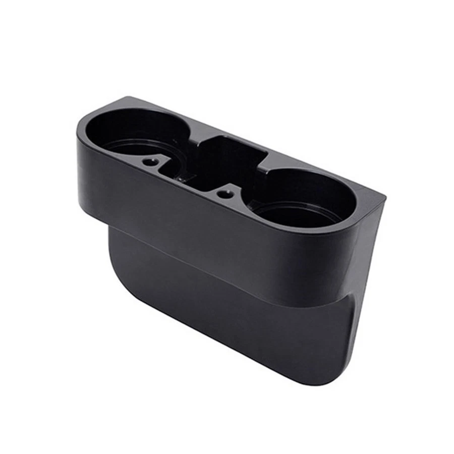 Soporte para taza de bebida negro teléfono bolígrafo tarjeta caja de almacenamiento soporte montaje para asiento de coche hueco Foto 2 de 4