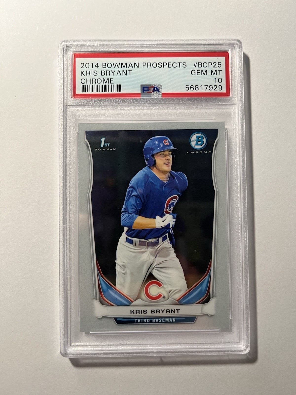 2014 Bowman Prospects Kris Bryant Chrome 1st Bowman PSA 10 #BCP25 Chicago Cubs