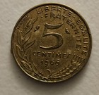 1966 FRANCE 5 Centimes  coin 🇫🇷🇫🇷 — photo 2