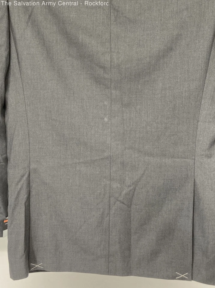 APT.9 Mens Gray Long Sleeve Pockets Notch Lapel Single-Breasted Blazer Size 38R - Image 4 of 4