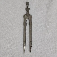 VTG Eagle Pencil Co Embossed Drafting Compass Tool w/ Fountain Nib 5.5" USA
