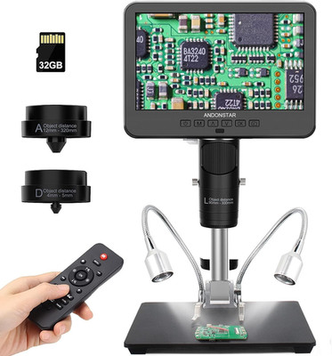Andonstar AD246S-M HDMI Digital Microscope 2000x, 3 Lens 2160P UHD Video Record