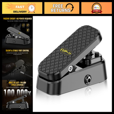 Dual-Function Volume & Expression Pedal for Electric Guitar, No Power Needed, Si