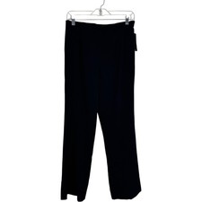 1601 Petites Paige Black Stretch Trouser Pants Side Zip Comfort Waist 10P NWT