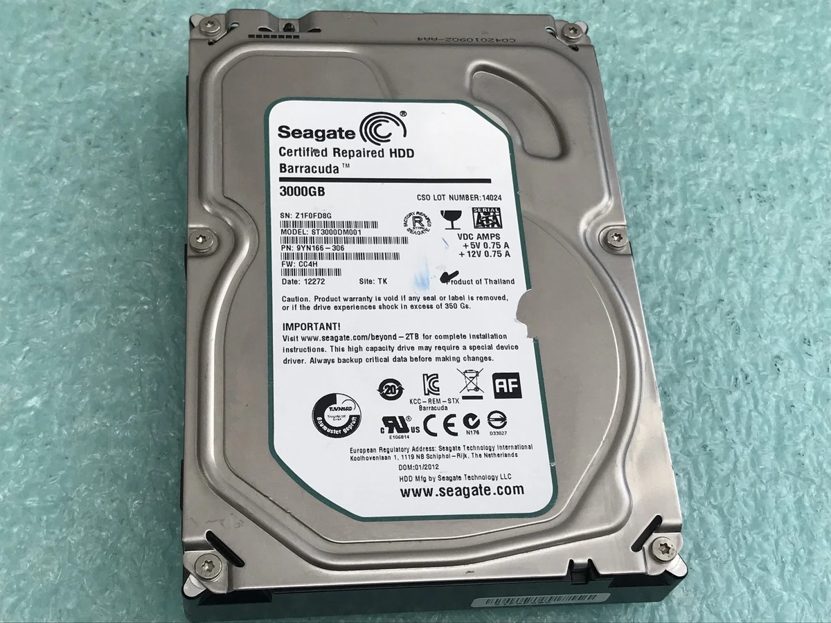 25+ Seagate Barracuda St3000dm001 3tb for sale | Updated Oct 2026