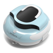 Cordless Robotic Pool Cleaner - Dual 30W Motors, 100Min Runtime, for Above I...