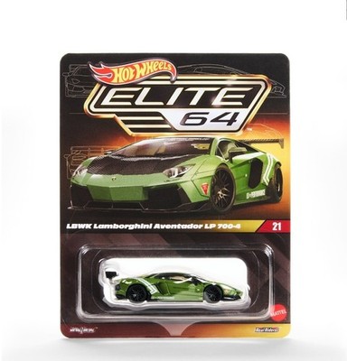 Hot Wheels Elite 64 LBWK Lamborghini Aventador LP7004 Grün
