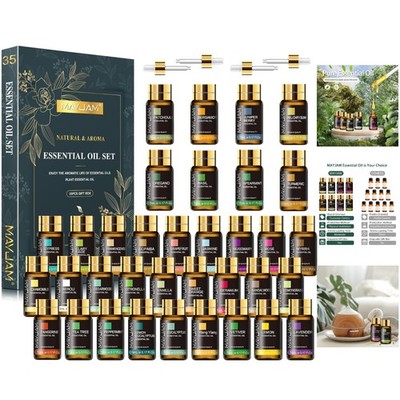 Explore Aromatherapy with our 35x5ML Essential Oil Gift Set - Perfectly Packaged