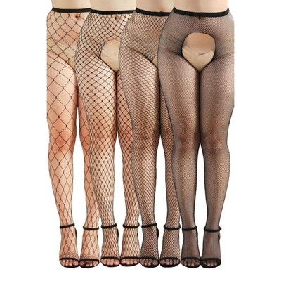 4er Pack offene Netzstrumpfhosen - J DESSOUS