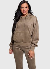 WOMENS GUESS SUEDE SWEATSHIRT W4BQ09KAUJ2