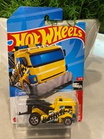 2023 Hot Wheels #247 HW Rescue Heavy Hitcher Gelb Mit Chrome 5-SpeichenräDern
