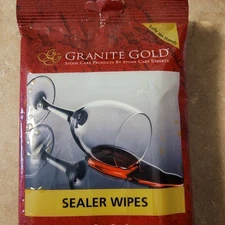 3 Pkgs Granite Gold Sealer Wipes for Granite Marble Travertine
