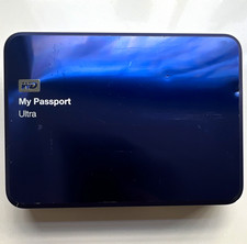 Western Digital WD My Passport Ultra 4TB USB 3.0 External HDD Blue Metal Edition