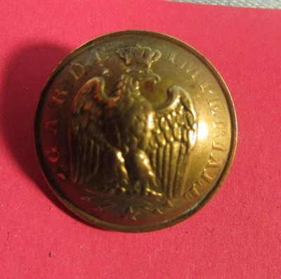 Adlerknopf * Kaiserliche Garde Napoleon III 23mm TW&W Paris