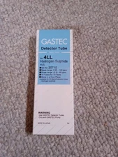 GASTEC Detector Tube No.4LL Hydrogen Sulphide Glass Detection 20710 07/25 std4ll
