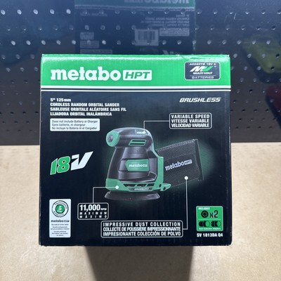 NEW Metabo HPT SV1813DAQ4M MultiVolt 18V Brushless 5'' Random Orbital Sander