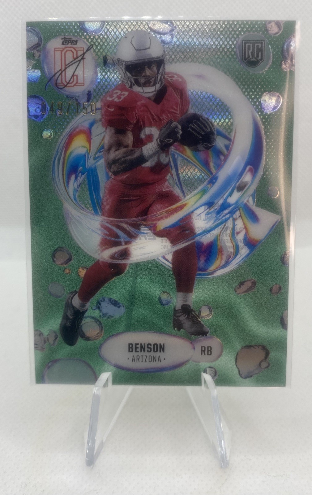 Trey Benson Topps Signature Class Fluidity #F14 Green