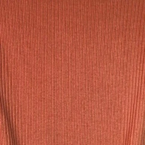 Vestido Suéter Derek Heart XL Naranja Óxido Manga Larga Cuello Cuadrado Tejido Acanalado Foto 4 de 4