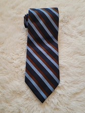 Brooks Brothers Makers Striped Silk Blend Tie Made In USA