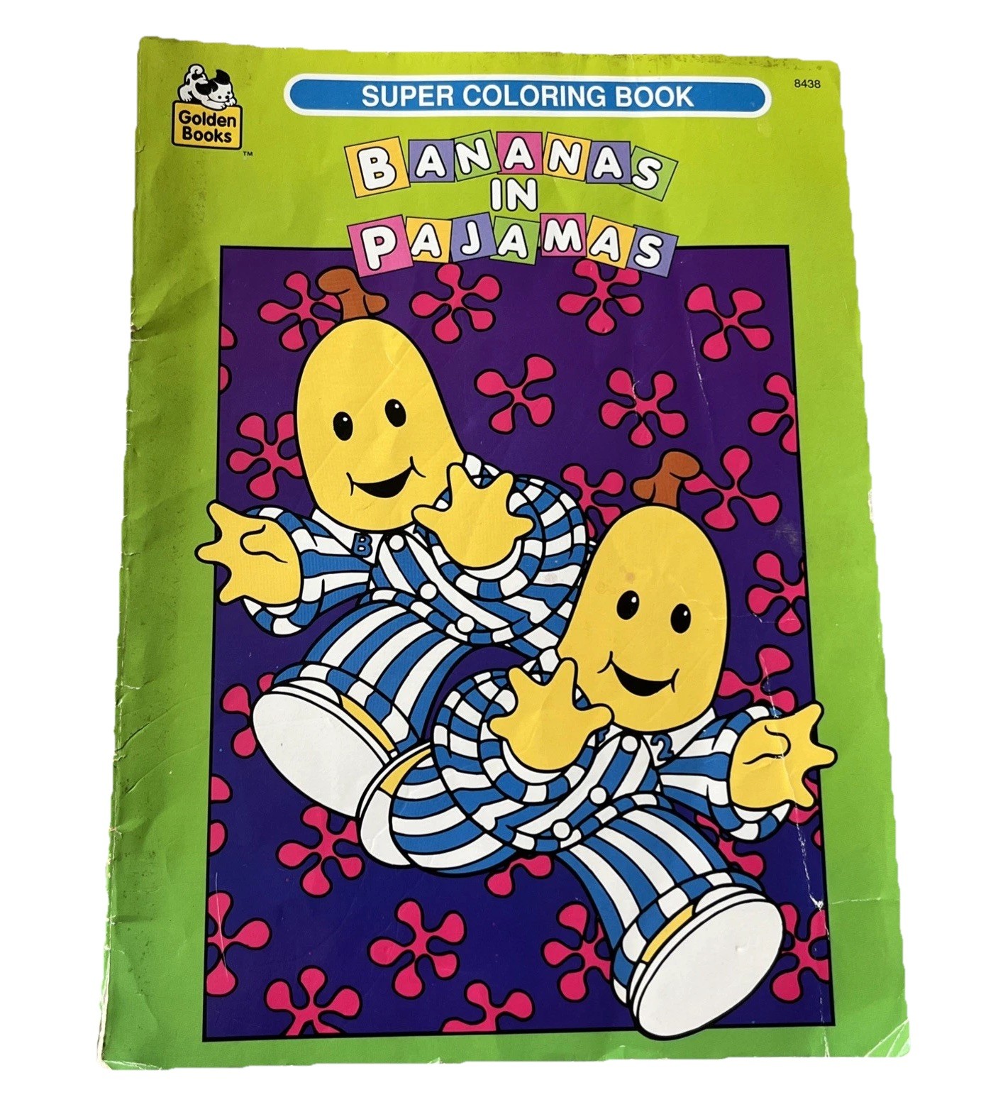 BANANAS IN PAJAMAS Pyjamas Super Coloring Book #8438 1996 Golden Books VTG RARE