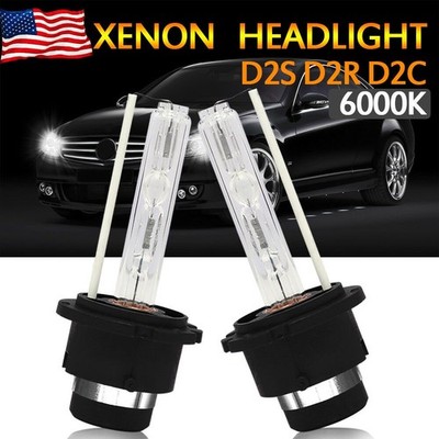 2X D2S D2R LED Headlight Bulb Replace HID Xenon Super White 6000K Conversion Kit