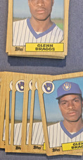  1987 Topps #622 Glenn Braggs RC lot of (50) rookie cards.