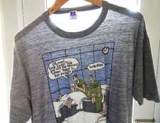XL/2XL Vtg 90s Far Side Comic Lucky Stiff Single Stitch Thin Soft Tri-Blend Tee